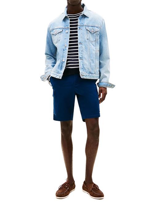 Short cargo uomo blu in cotone Tommy Hilfiger | MW0MW23573DAF